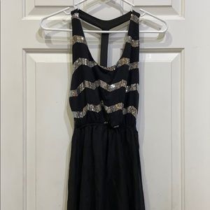 Black with sequin dress